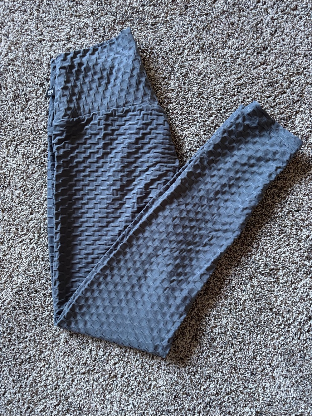 Born Primitive Gray Textured High-Waist Leggings